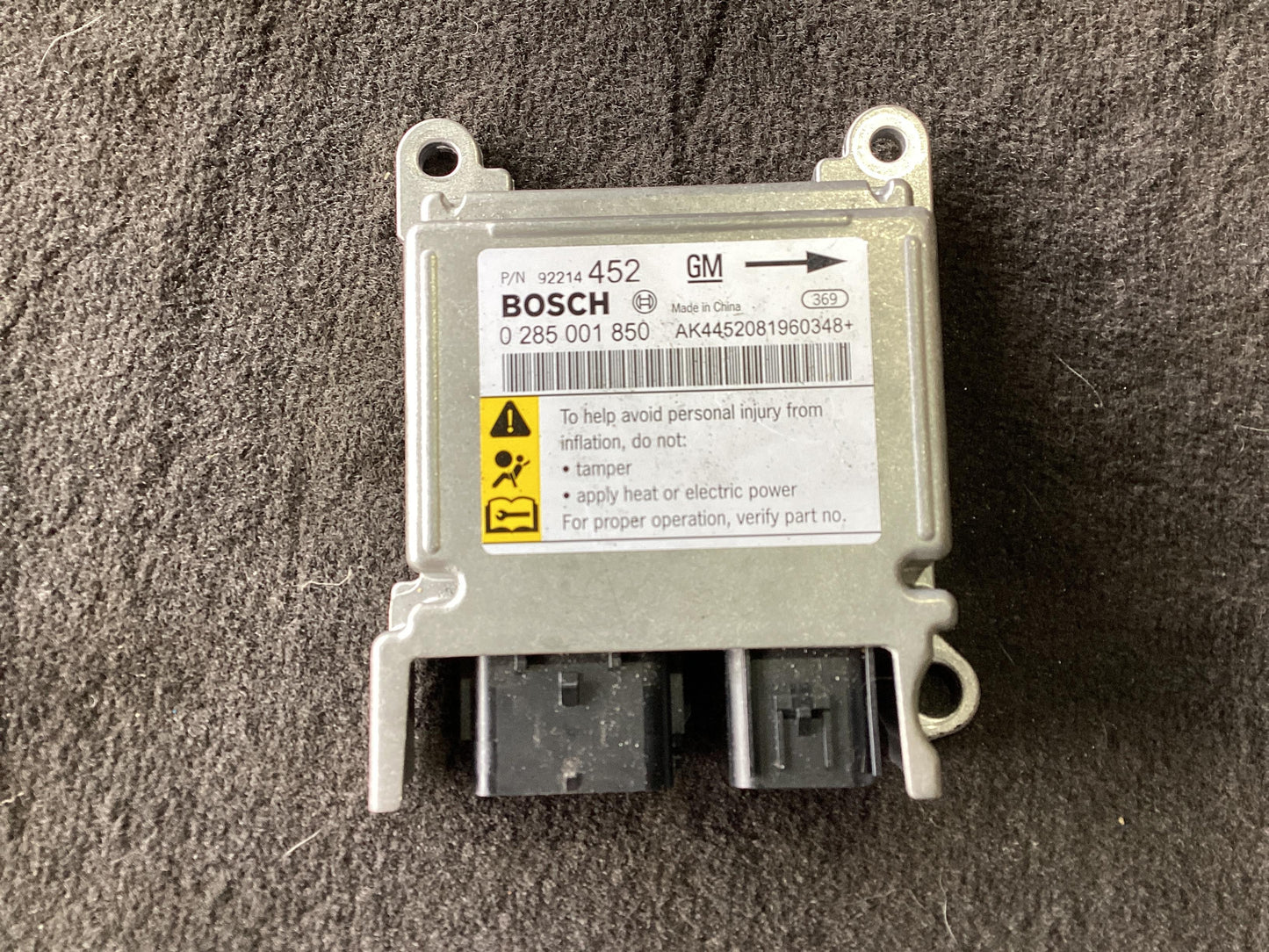2008 - 2008 Holden Commodore   Airbag Module/Sensor VEAIRBAGMODULE92214452