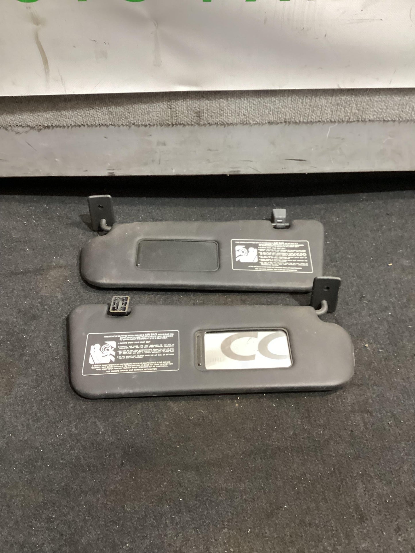 2006 - 2010 Holden Commodore VE  Sun Visor Pair