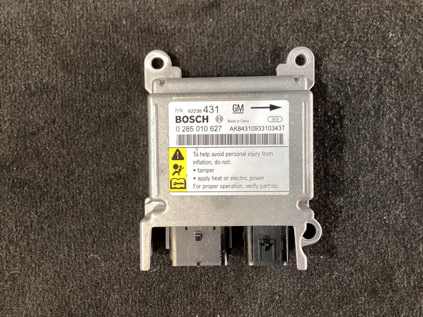 2010, Holden, Statesman, Statesman, Airbag Module