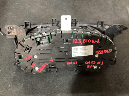 2015 Holden Calais VF  Instrument Cluster 92283331