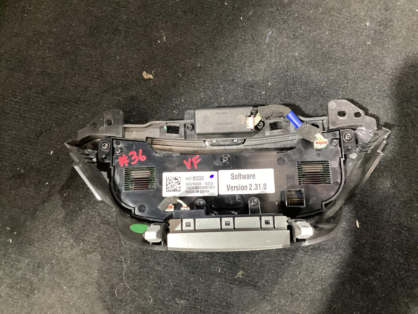 2015 Holden Calais VF  Heater/AC Controls 92278333