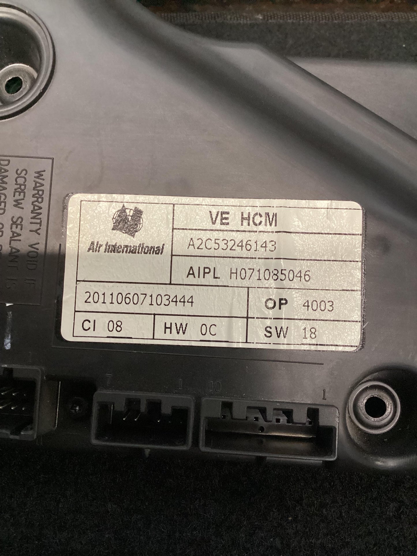 Holden Commodore VE  HVAC