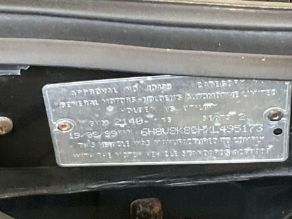 1999 Holden Commodore  VS White