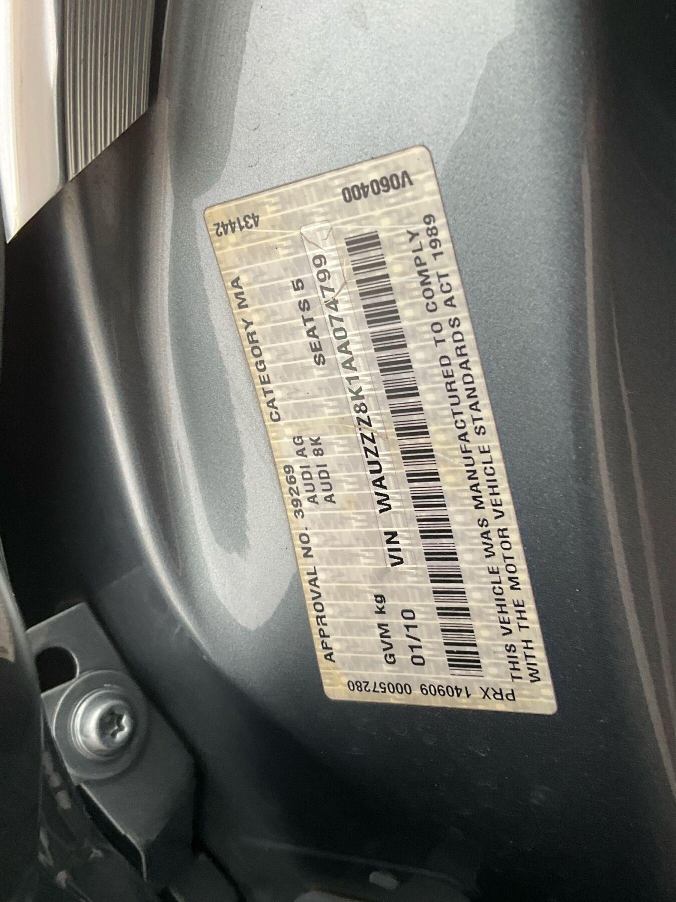 2010 Audi A4  B8 Grey