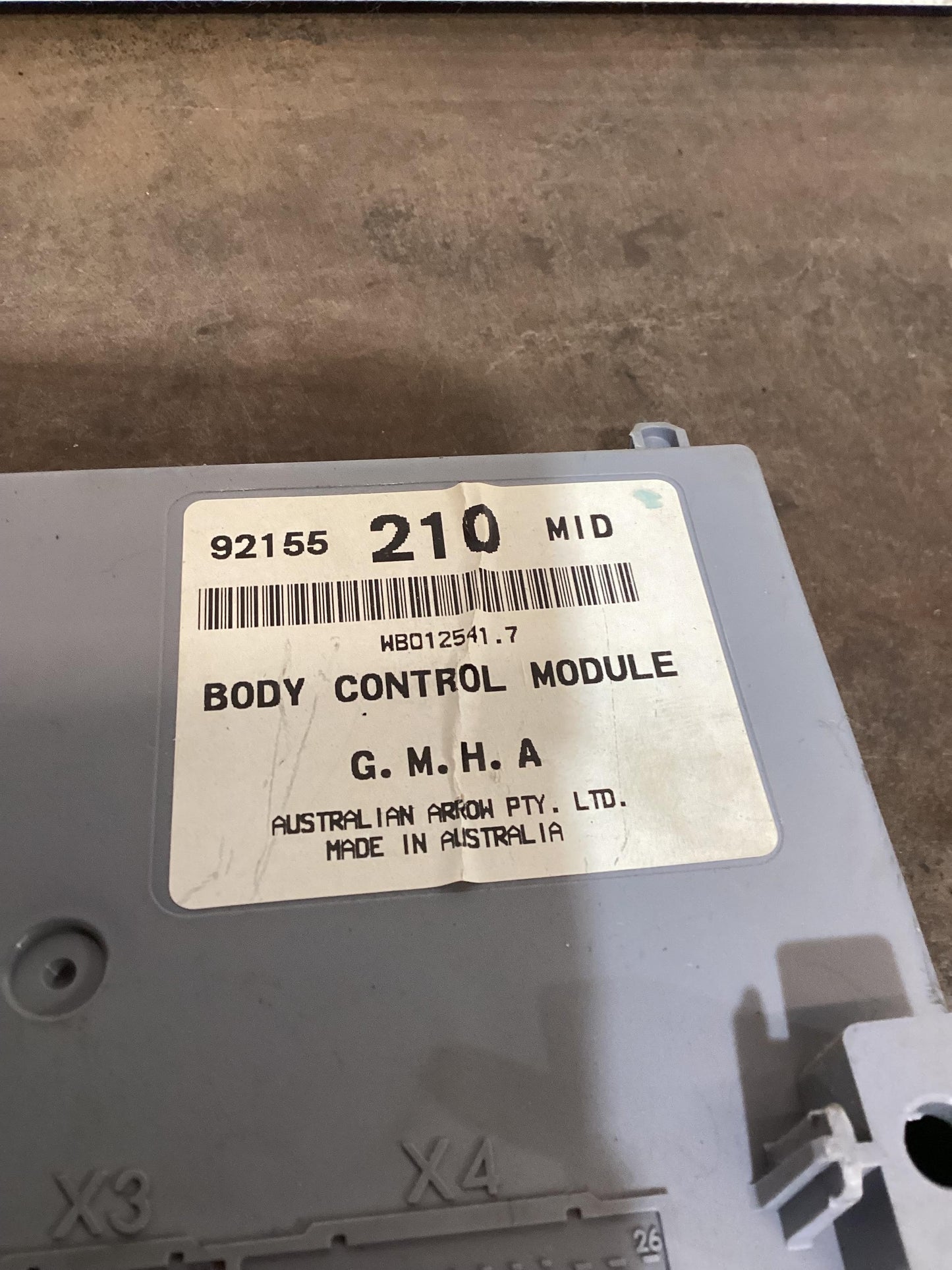 Holden Commodore VY  BCM Kit 92155210