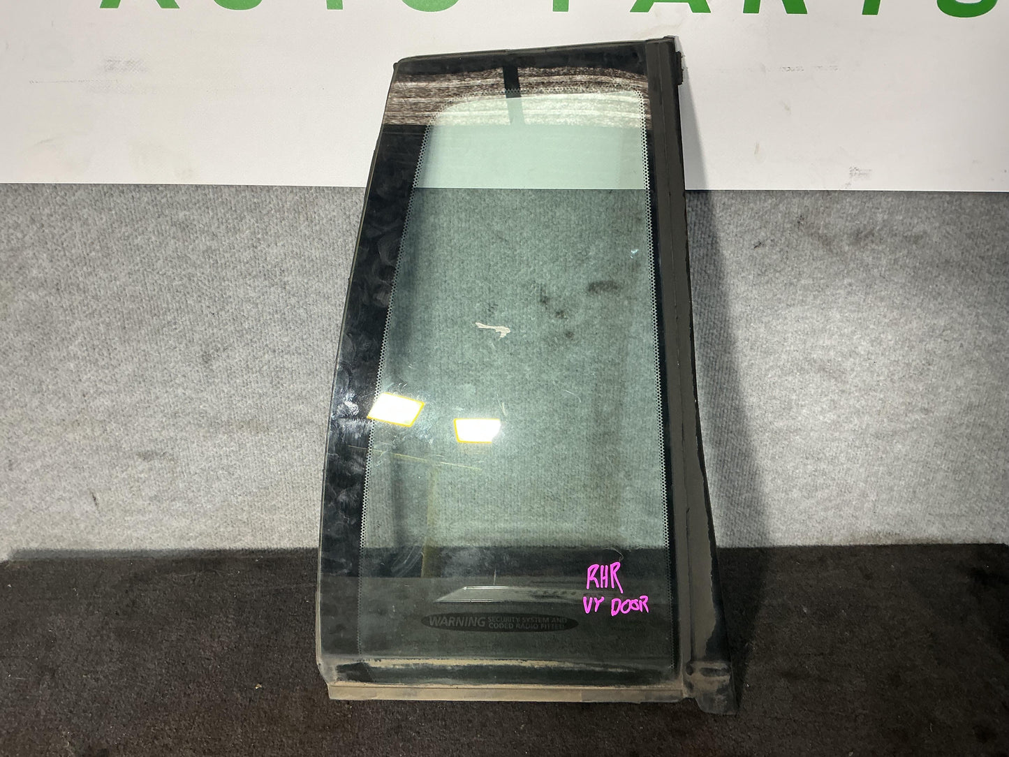 Holden Commodore VY  Right Rear Quarter Door Glass