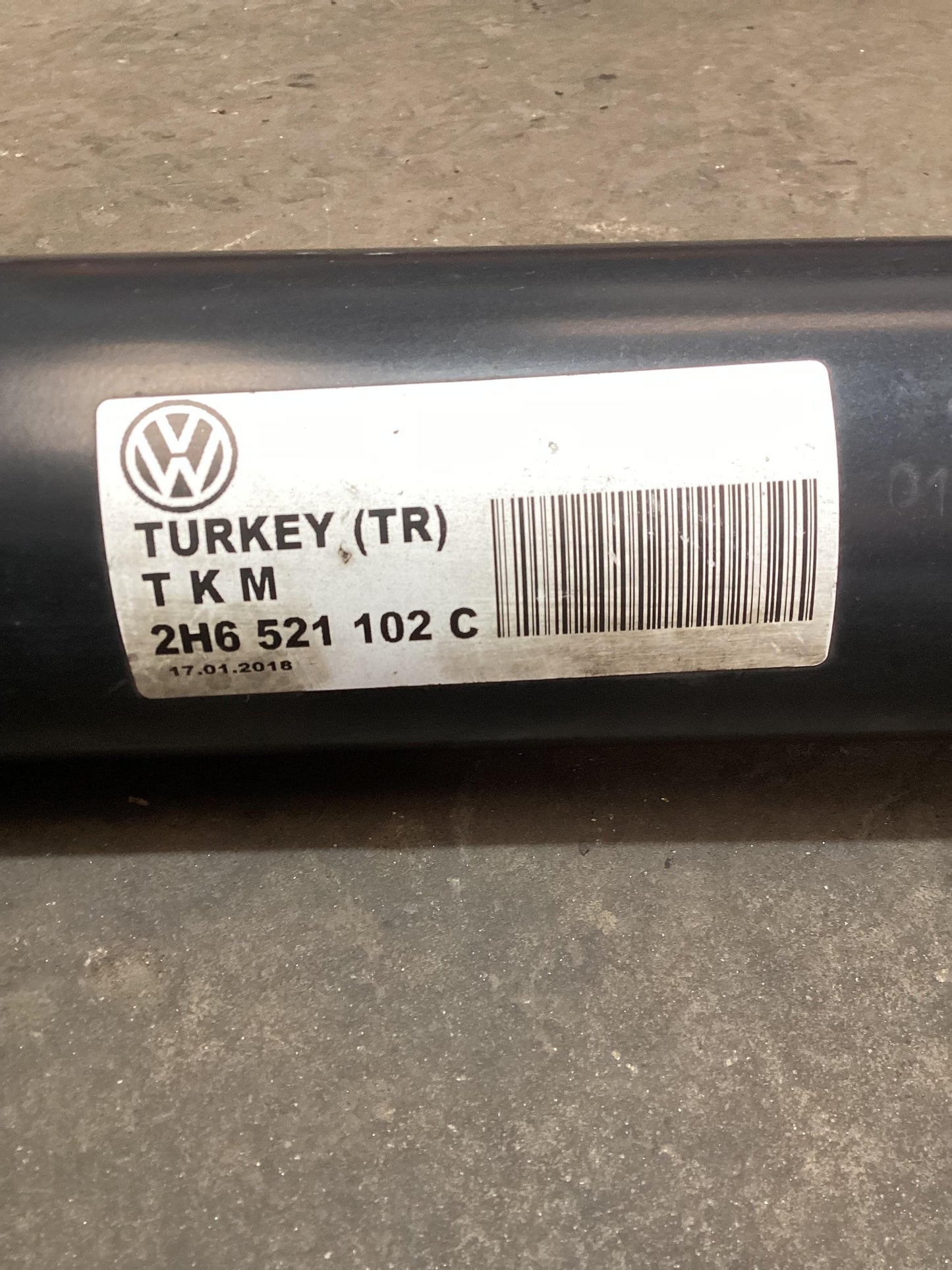 Volkswagen Amarok   Rear Prop Shaft 2H6521102C