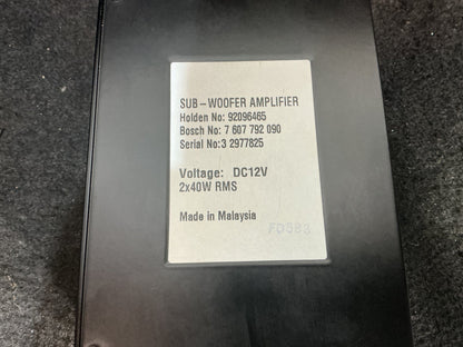 2004 Holden Statesman WK Stereo Amplifier 92096465