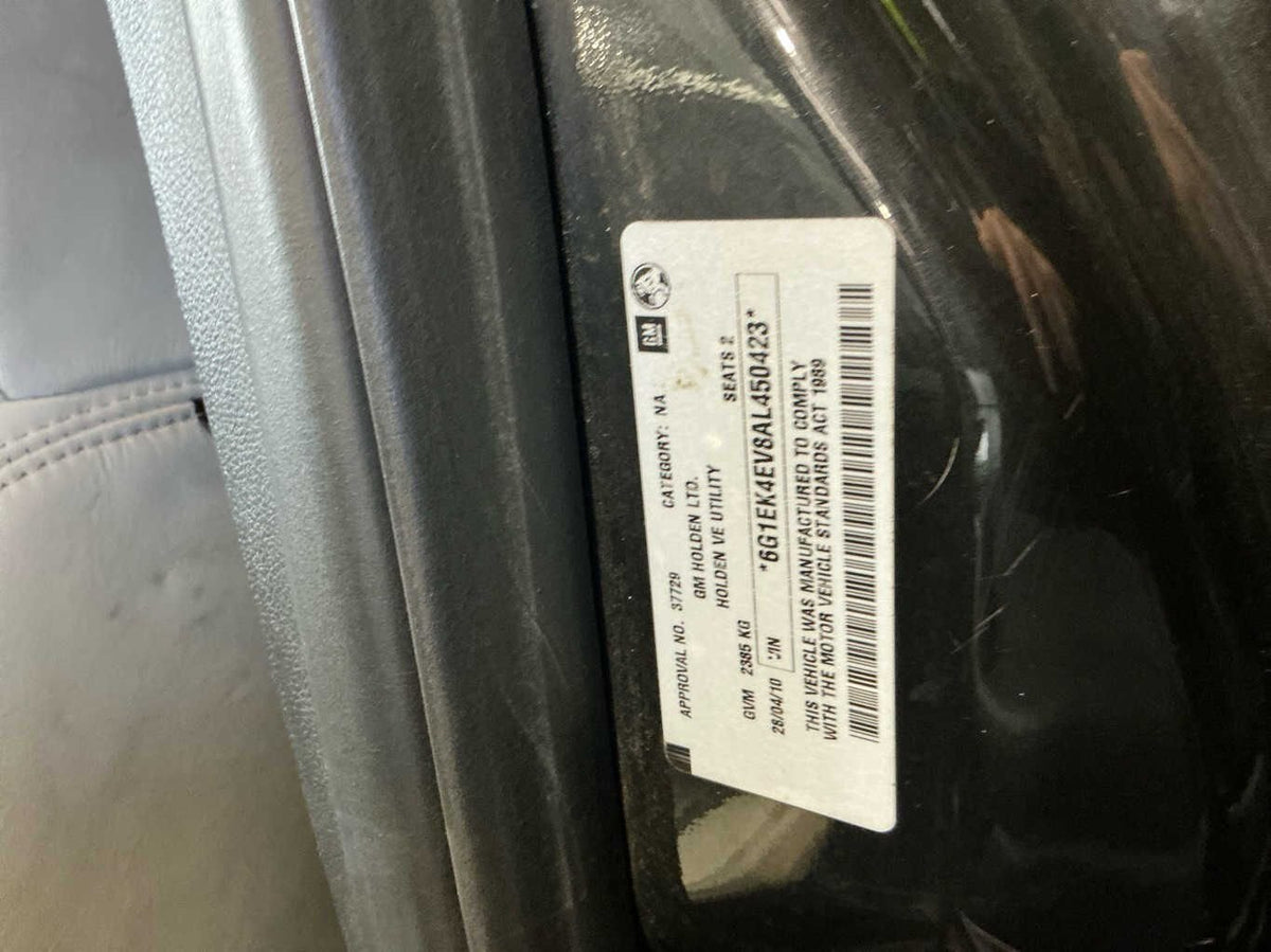2007-2010 Holden Ute SV6 VE Single Cab Utility