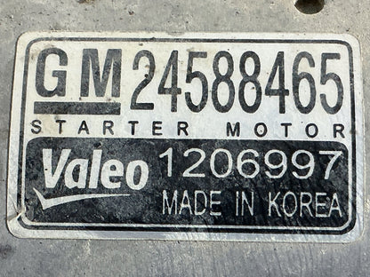 2019 Holden Colorado   Starter Motor 24588465