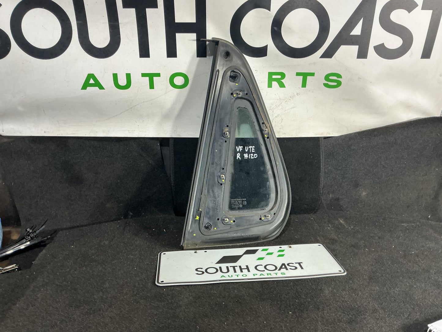2013 Holden Ute VF  Right Rear Quarter Door Glass