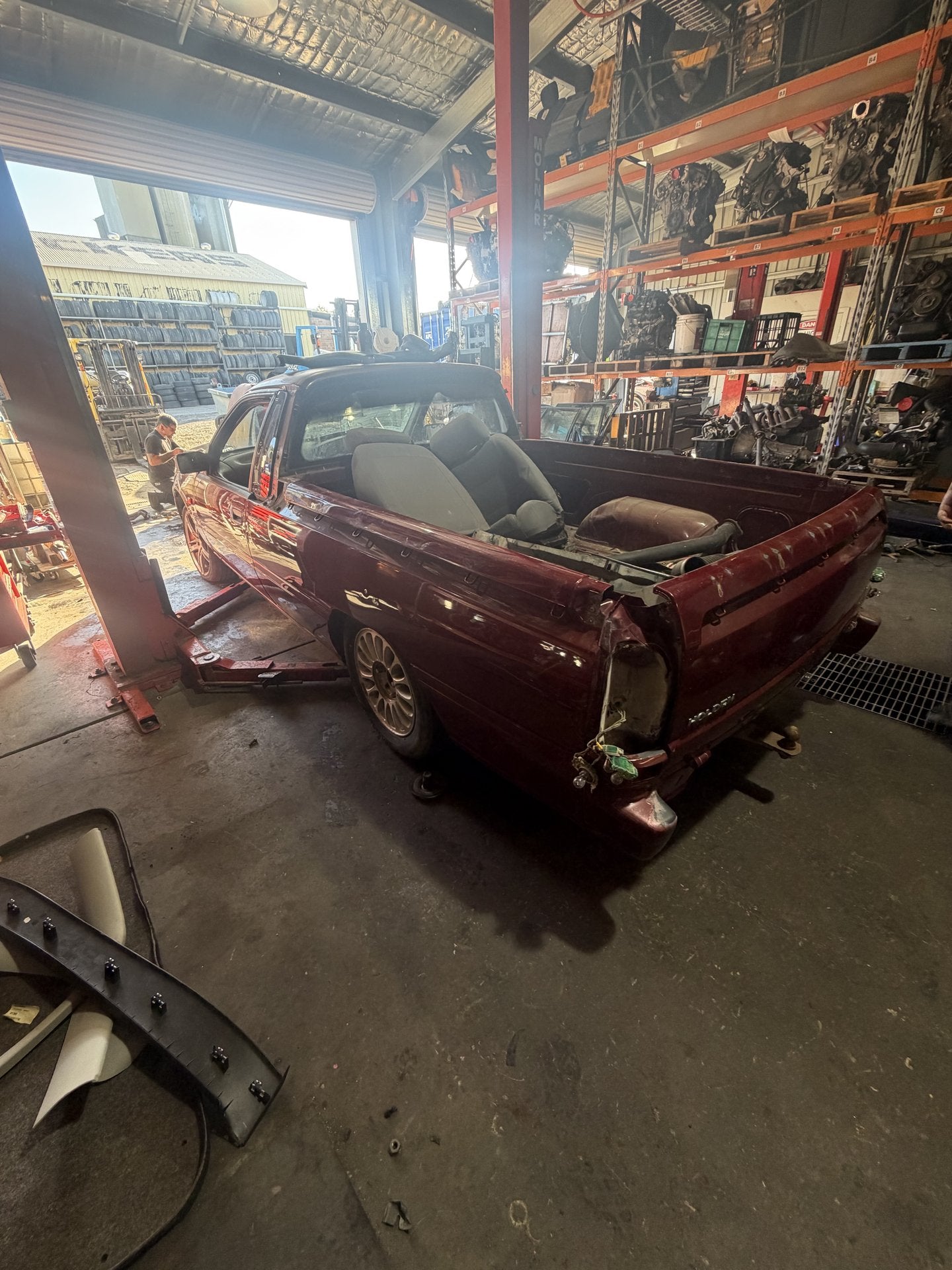 2000 Holden Commodore VS  Spare Wheel Winch