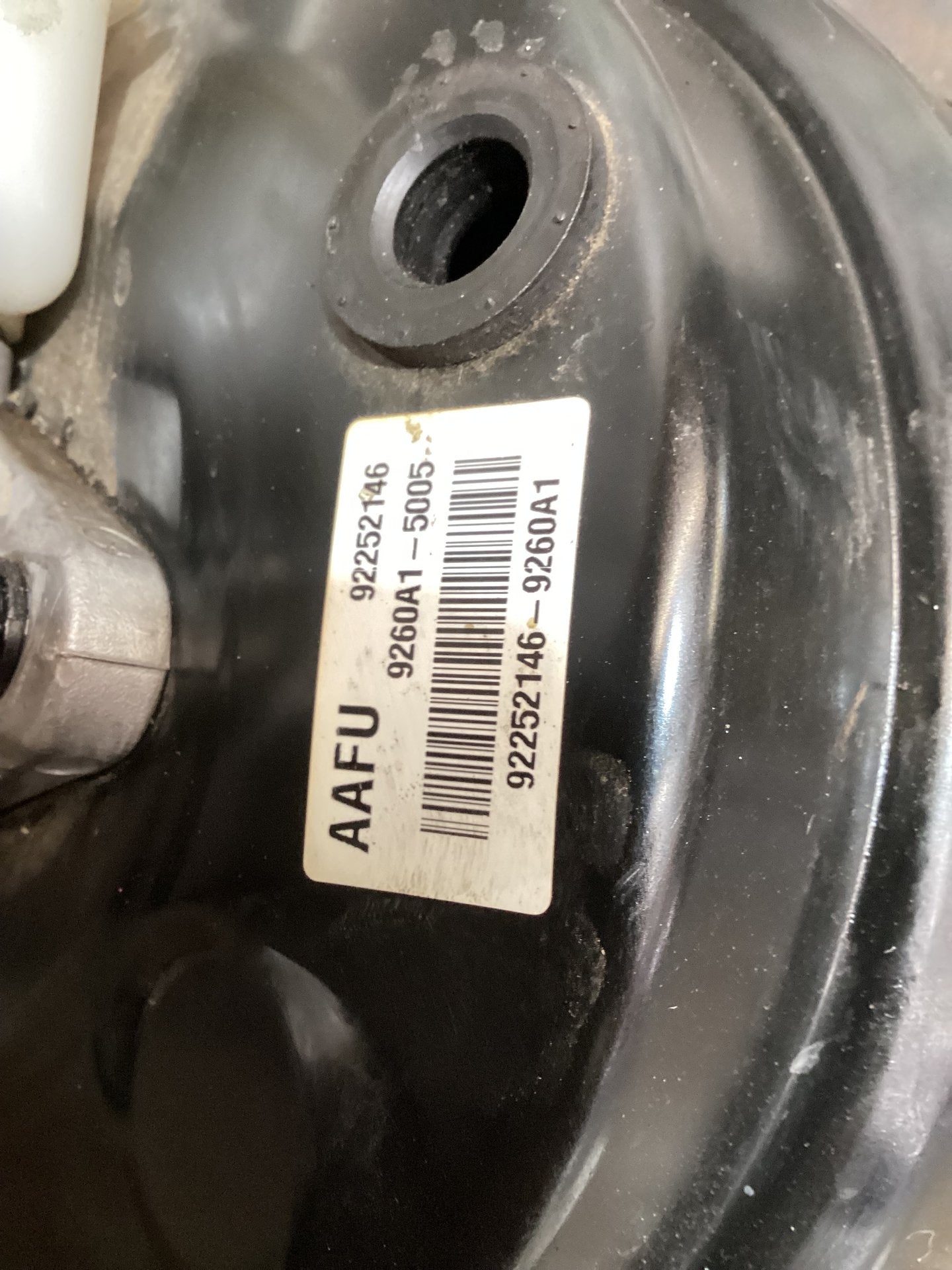 2010-2013 Holden Commodore VE 6G1EK5E79BL526529 Brake Booster 92252146