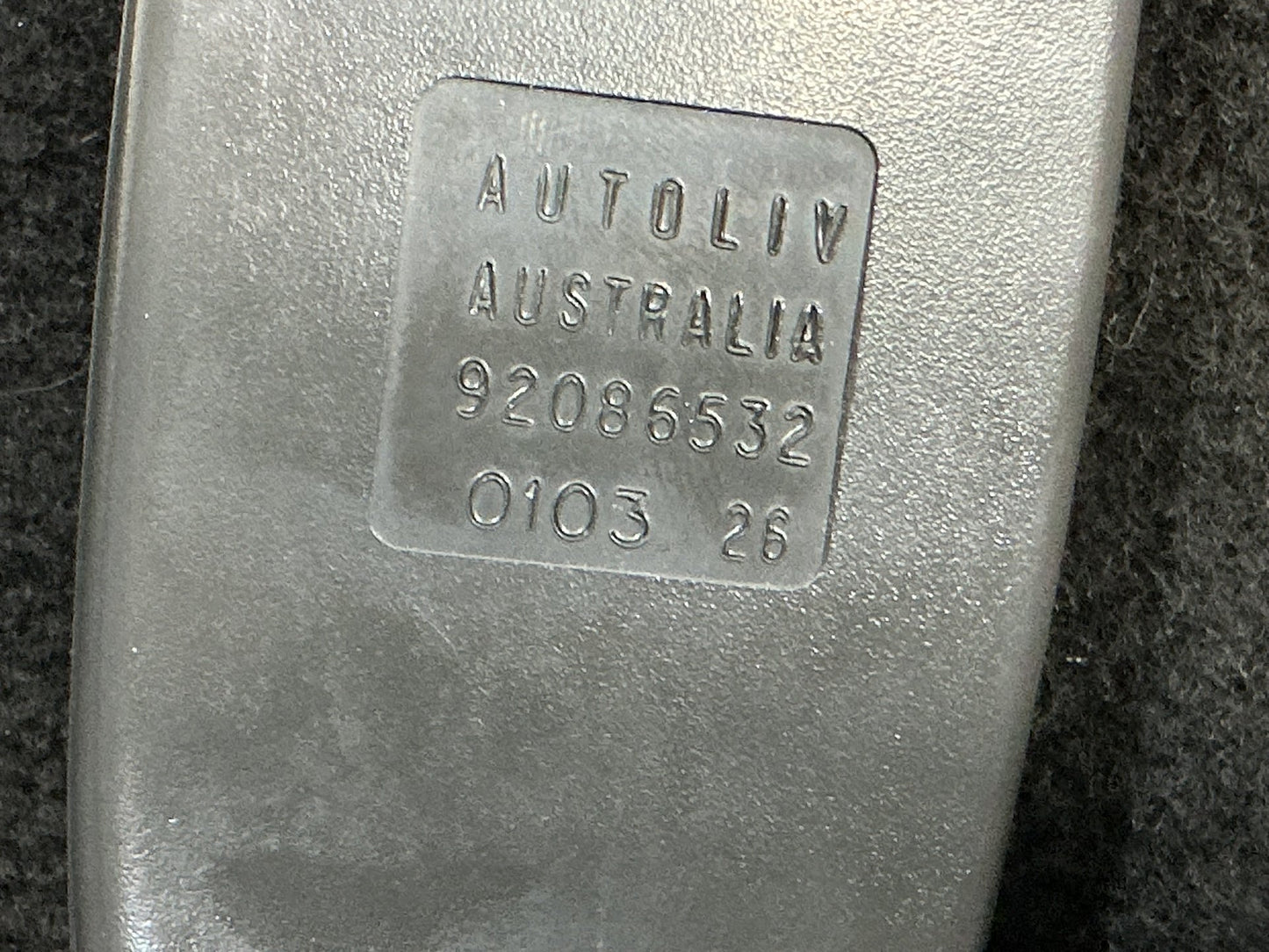 2001 Holden Commodore VX Right Front Seat Belt Pretensioner 92086532