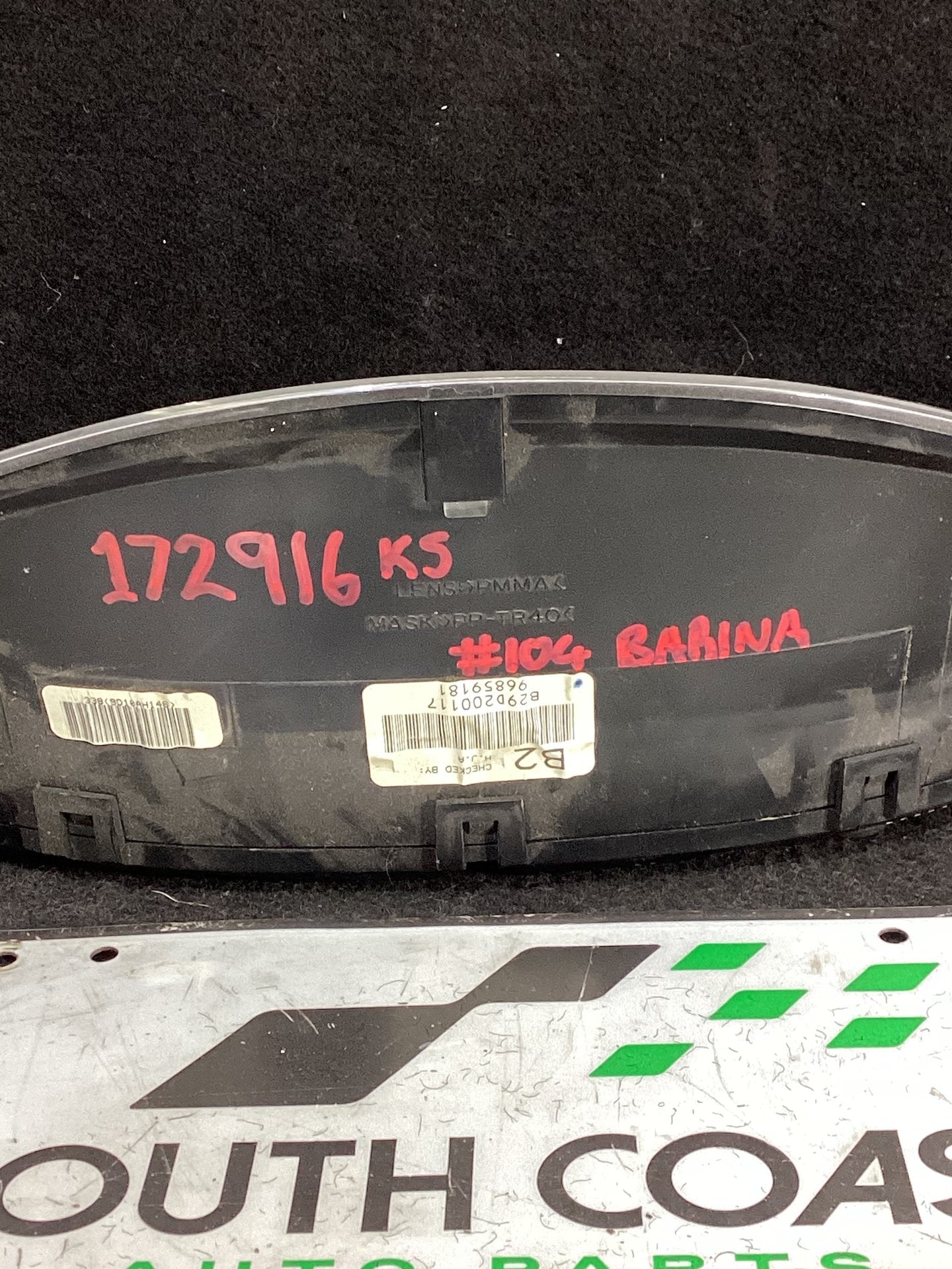 2009 Holden Barina TK KL3SF08619B693402 Instrument Cluster b29d200117
