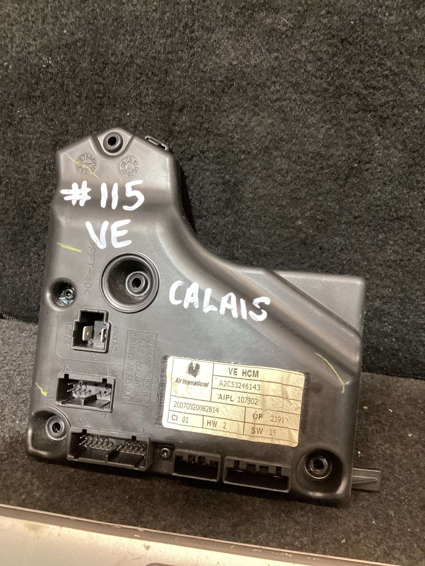 Holden Calais VE 6G1EX55768L940846 HVAC Module