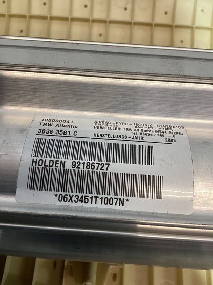 Holden Calais VE 6G1EX55768L940846 Left Front Airbag 92186727