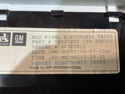 1990 Holden Statesman VQ 6H8VSY19UML459969 Climate Controller 9203203
