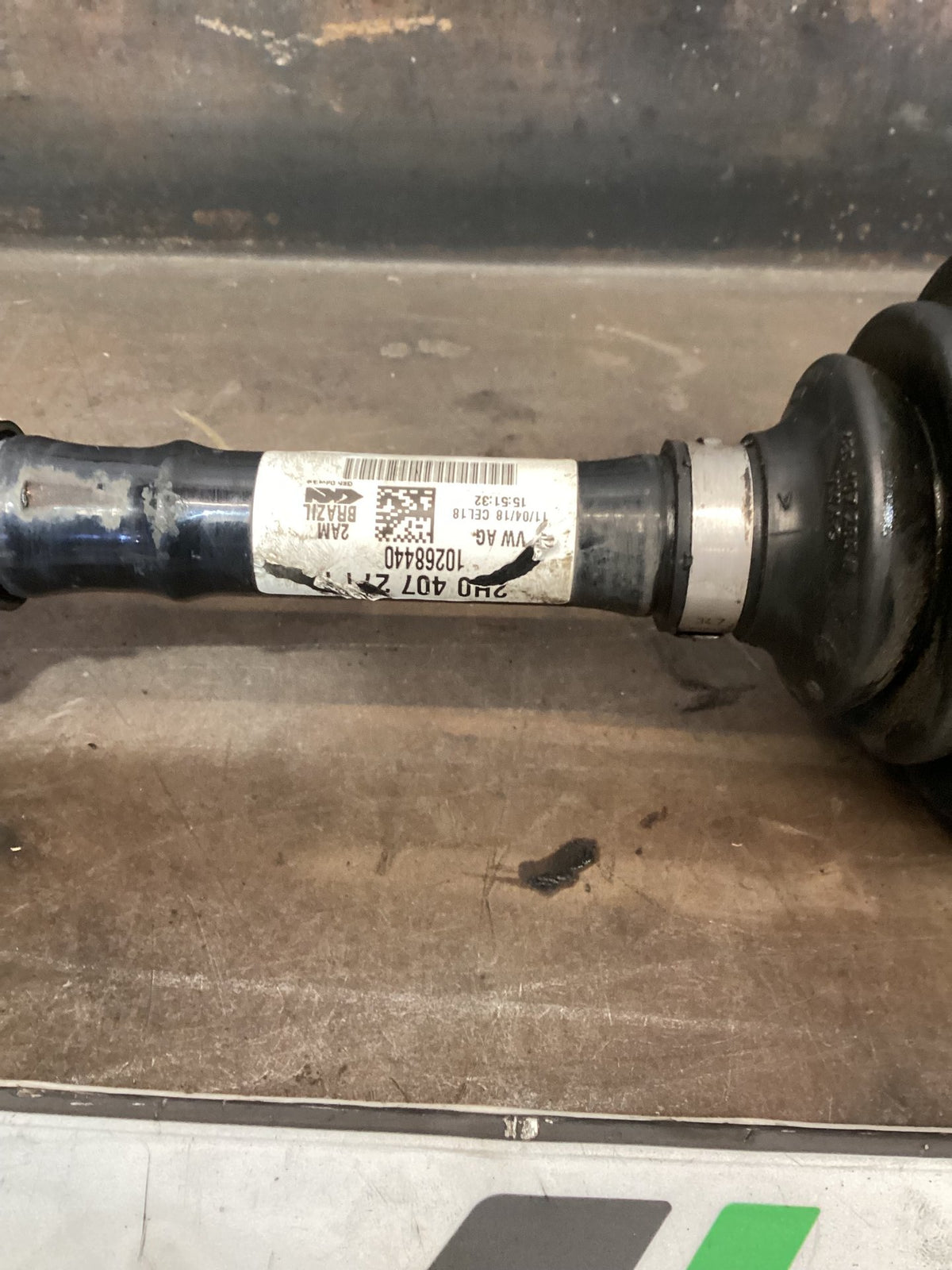 2018 Volkswagen Amarok Right Front Drive Axle 2H04072714