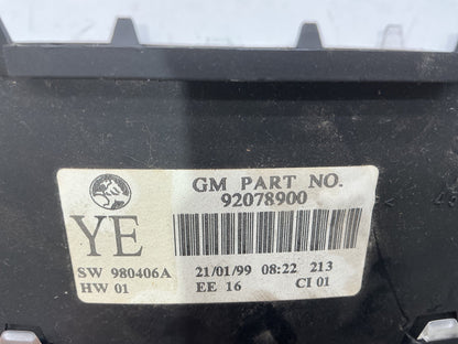 1999 Holden Commodore VT 6H8VTK69HXL423830 Instrument Cluster Fascia 92078900