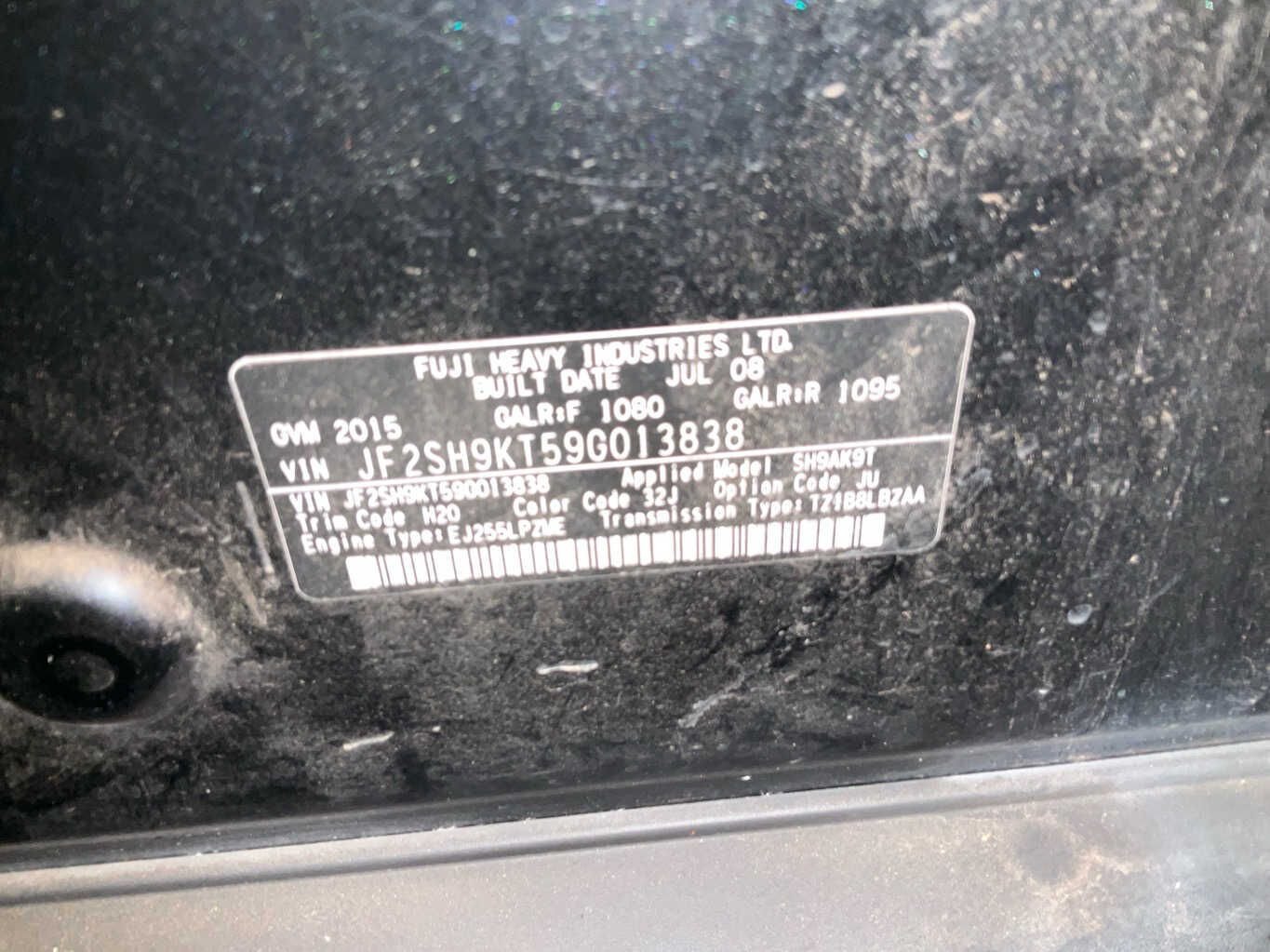 2008 Subaru Forester SH Station Wagon