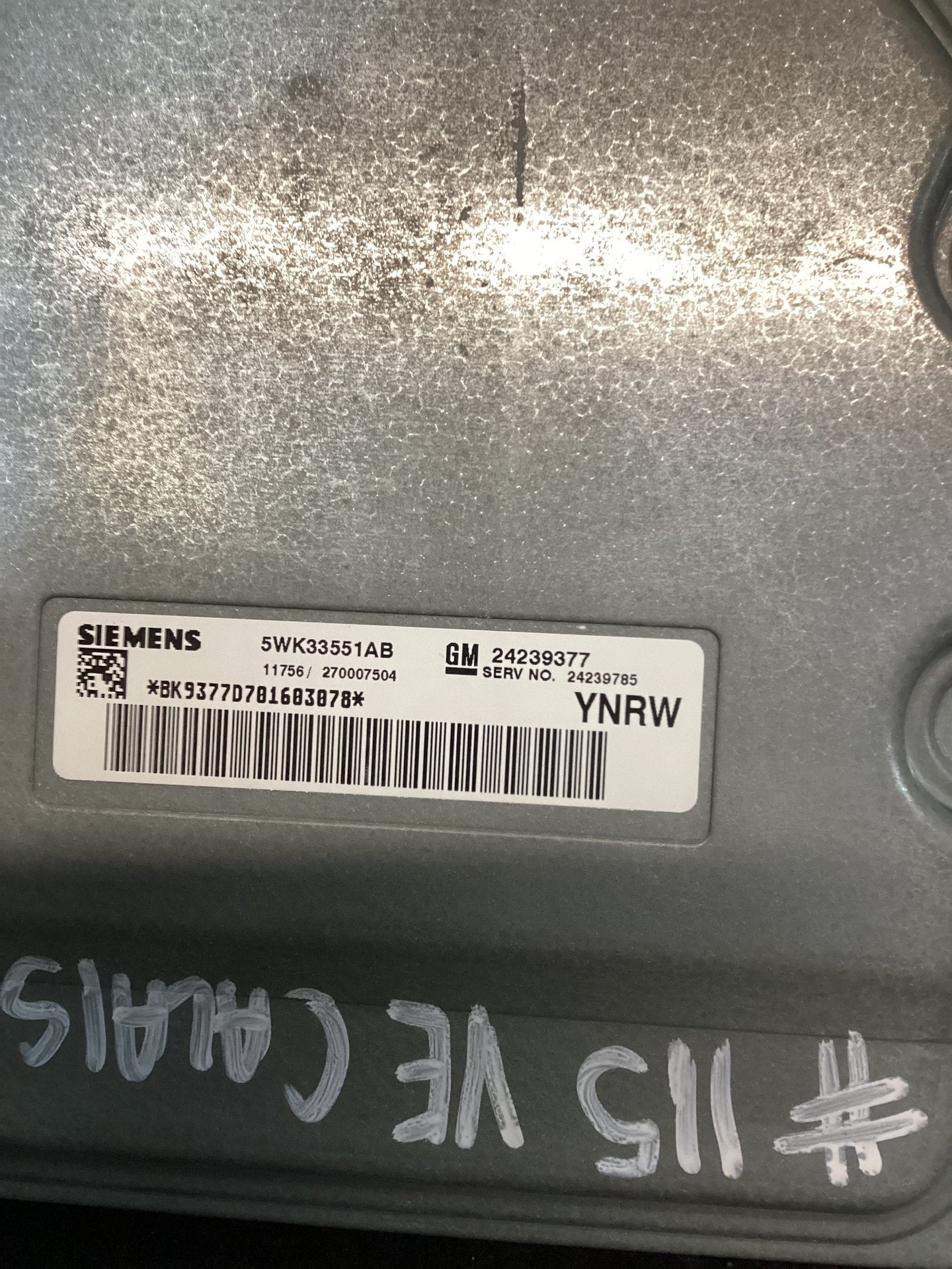2007 Holden Calais VE 6G1EX55768L940846 Transmission Control Module 24239377