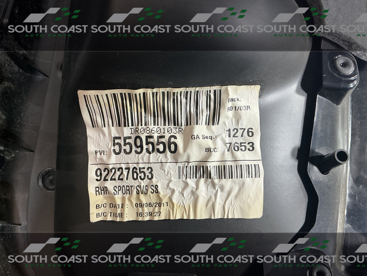 2011 Holden Commodore VE Right Rear Door Trim
